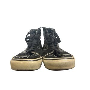 Vans Black and White High-Top Sneakers